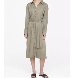 Anine Bing crinkle fabric tie dress